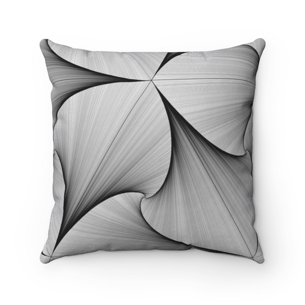 Seamless traingle design 3 | Throw pillow Black & White | Square Throw Pillow