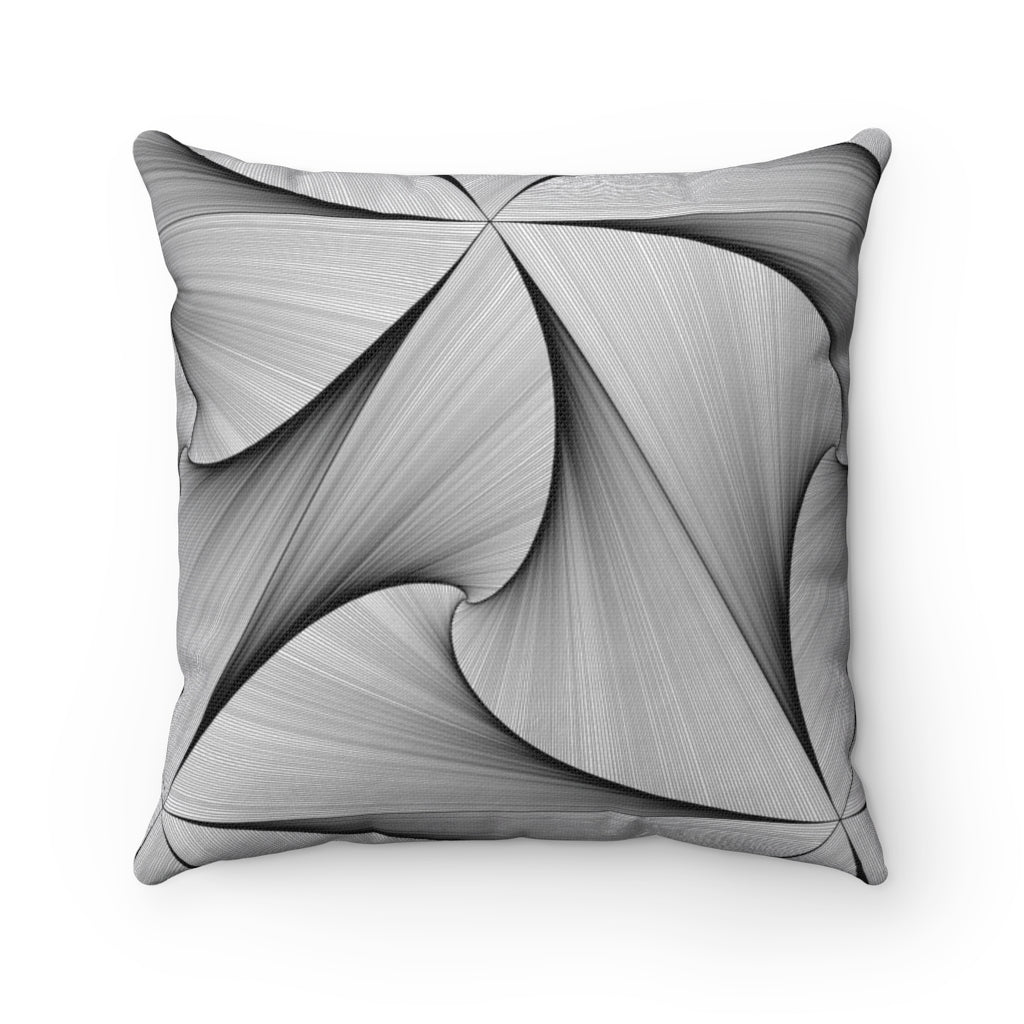 Seamless traingle design 1 | Throw pillow Black & White | Square Throw Pillow