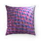 The Pink Ball Throw pillow | Pink & Blue | Square Throw Pillow