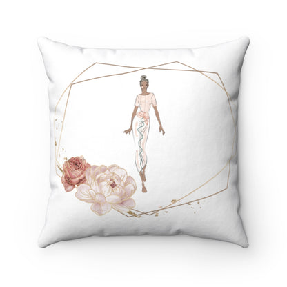 Anelora Romantic Roses Throw pillow | Flowers | Square Throw Pillow