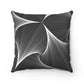 Seamless traingle design 2 | Throw pillow Black & White | Square Throw Pillow