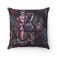 Stained Glass Throw pillow | Blue & Grey | Square Throw Pillow