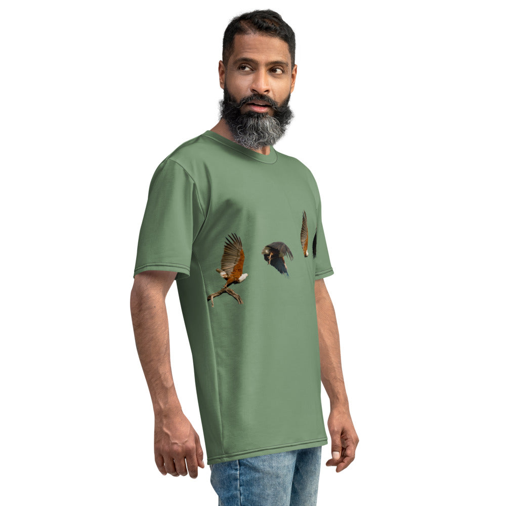 African Fisheagle Men's T-shirt Grey Green
