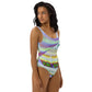 V Colourful One-Piece Swimsuit