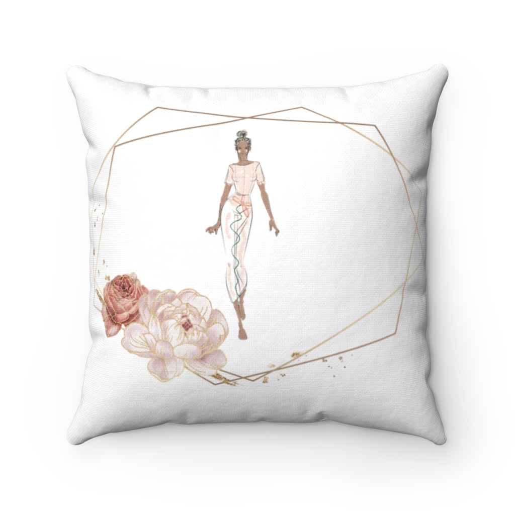 Anelora Romantic Roses Throw pillow | Flowers | Square Throw Pillow