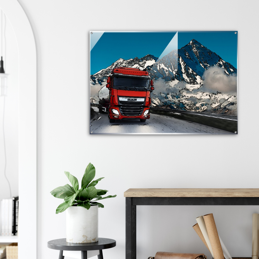 DAF Truck On the Road 2 Acrylic Print