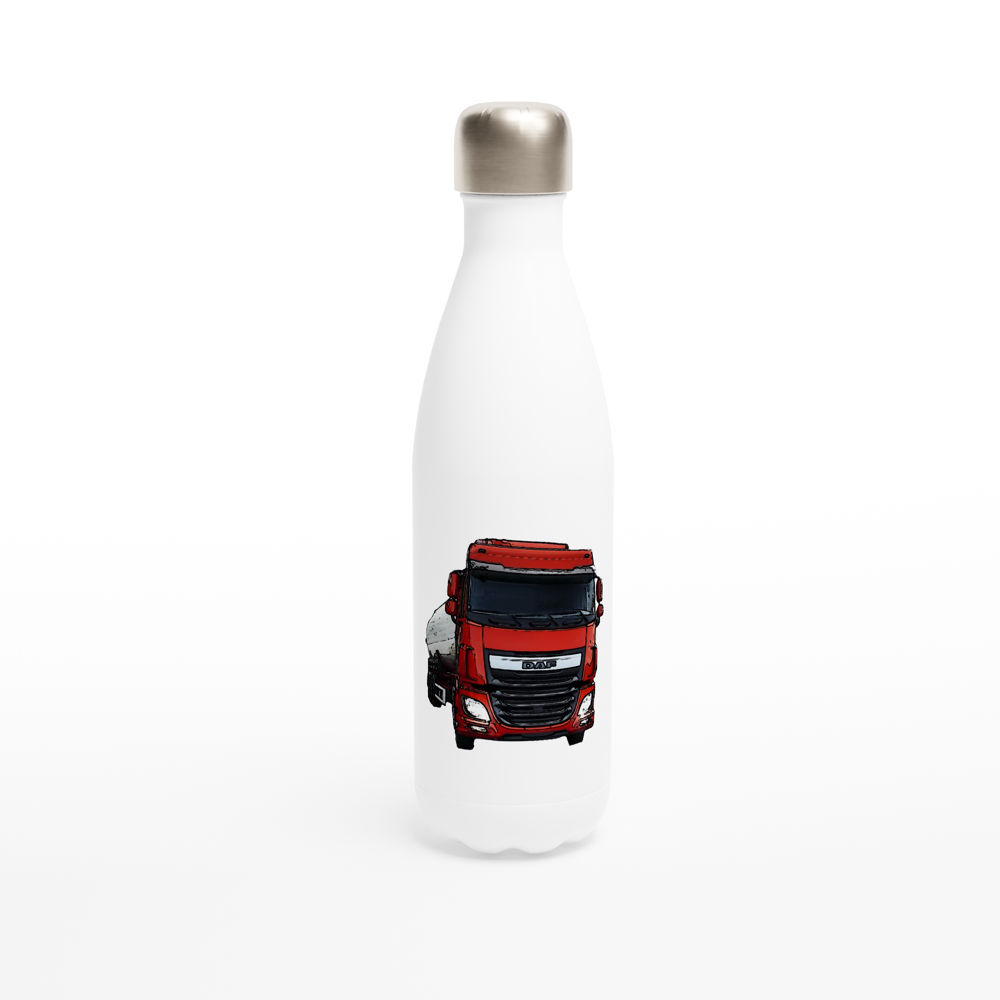 DAF Truck White 17oz Stainless Steel Water Bottle