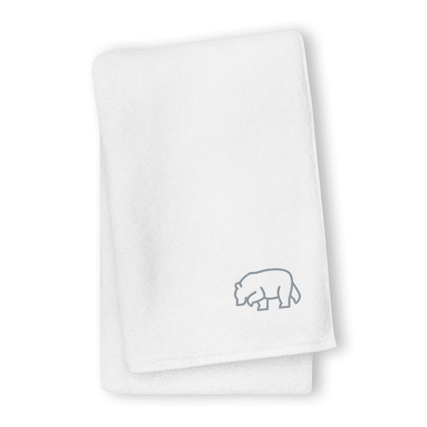 Turkish cotton towel Bear White