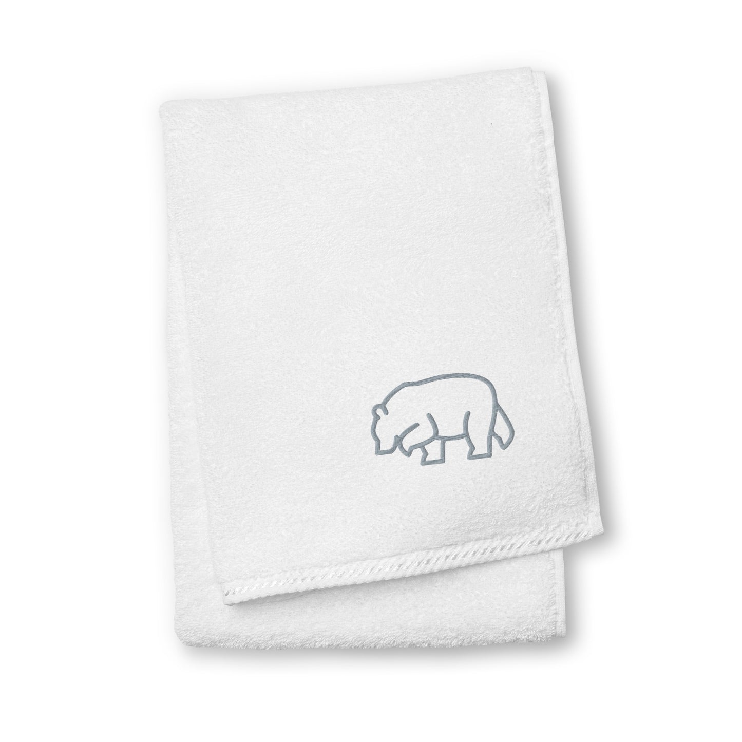 Turkish cotton towel Bear White