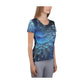 V Abstract Weave Women's Athletic T-shirt