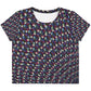 V Cheerfull All-Over Print Crop Tee